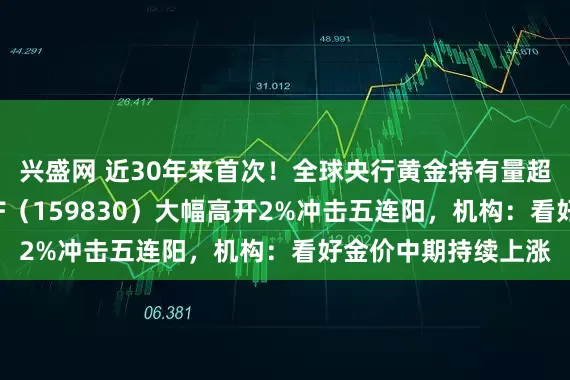 兴盛网 近30年来首次！全球央行黄金持有量超过美债，上海金ETF（159830）大幅高开2%冲击五连阳，机构：看好金价中期持续上涨
