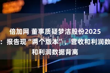 倍加网 董事质疑梦洁股份2025半年报：报告现“两个版本”，营收和利润数据背离